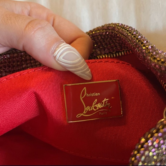 Christian Louboutin Maykimay Purple Crystal Clutch - Picture 5 of 6